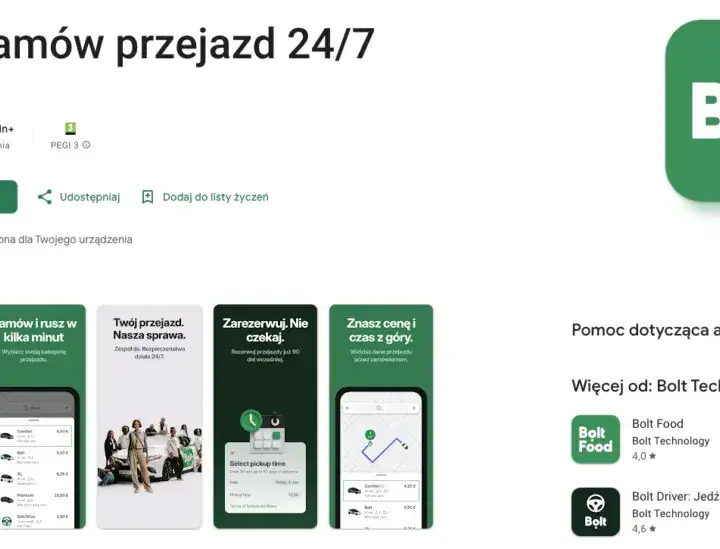 Jak zamówić taxi Bolt łatwo i szybko - krok po kroku do przejazdu